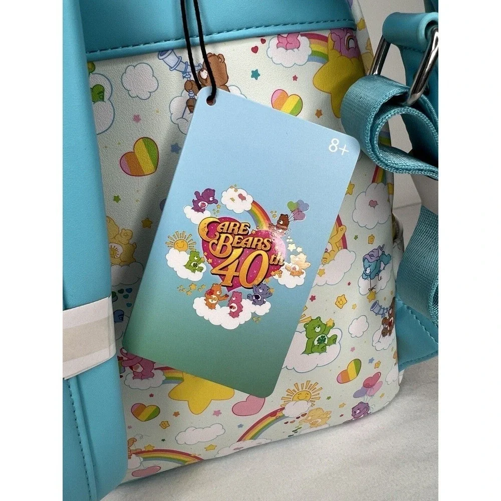 NWT Loungefly Care Bears Rainbow Colorful Mini Backpack
